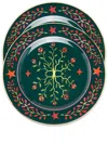 La Doublej Eye Vines Set Of Two Dessert Plates In Green