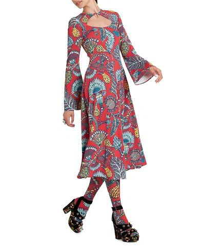 La Doublej Farfalla Dress Sicomore Red