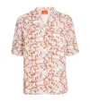 La Doublej La Double J Bowling Embroidered Woven Shirt In Red