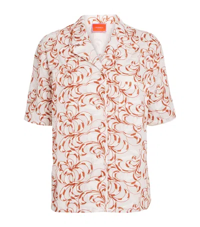 LA DOUBLEJ FERN EMBROIDERED SHIRT