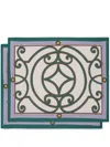 La Doublej Filigree-print Linen Placemats (set Of Two) In Multicolour