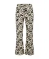 La Doublej Flared Jeans In Nude