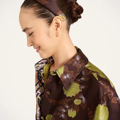 La Doublej Flat Headband In Brown