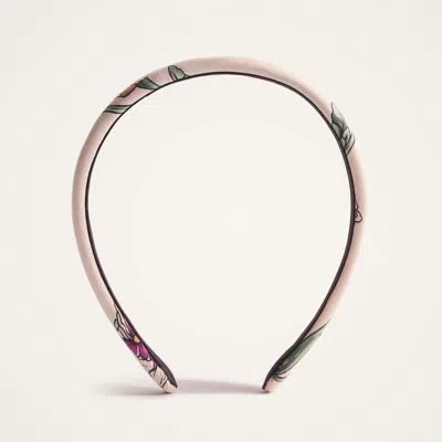 La Doublej Flat Headband In Mini Iris Ivory