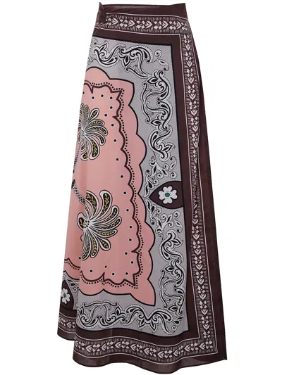 La Doublej La Double J Flipper Skirt (placée) In Mirage Placée