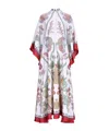 La Doublej La Double J Magnifico Printed Silk-satin Maxi Dress In White