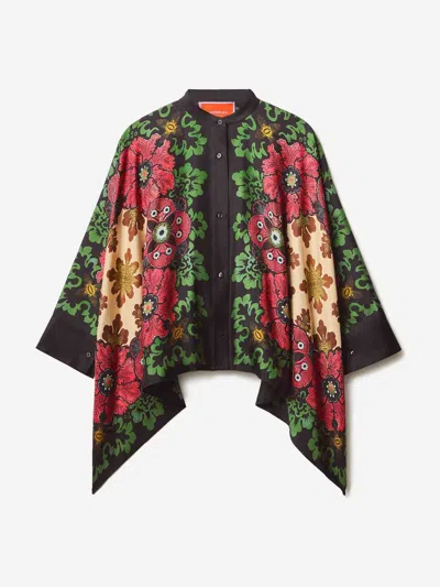 LA DOUBLEJ LA DOUBLEJ FLORAL FOULARD SHIRT