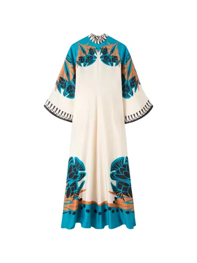 La Doublej Floral Maxi Dress In Multi