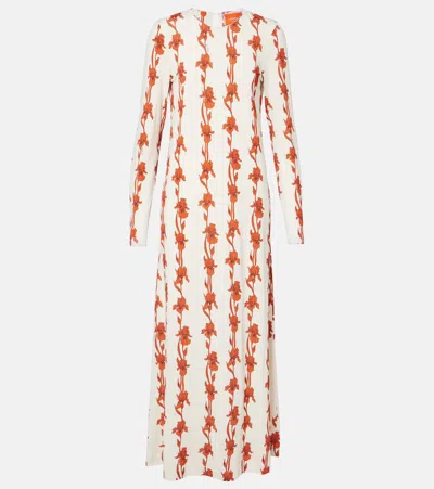 La Doublej Floral Maxi Dress In Multicoloured