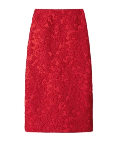 LA DOUBLEJ FLORAL-PATTERN SKIRT