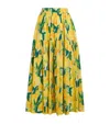 La Doublej Floral Pleated Oscar Maxi Skirt