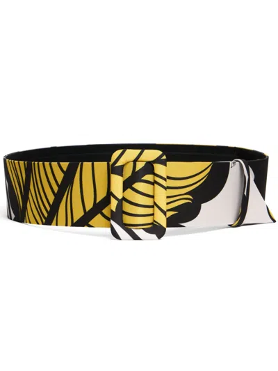 LA DOUBLEJ FLORAL-PRINT BELT