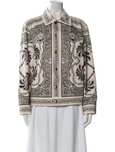 Pre-owned La Doublej Floral Print Bomber Jacket W/ Tags In Multi