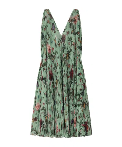 La Doublej Floral Print Dress In Green