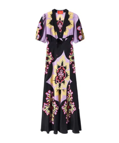 LA DOUBLEJ FLORAL-PRINT DRESS