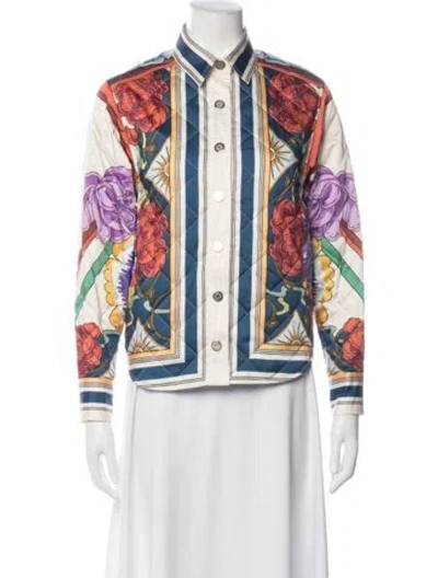 Pre-owned La Doublej Floral Print Jacket In Multicolor