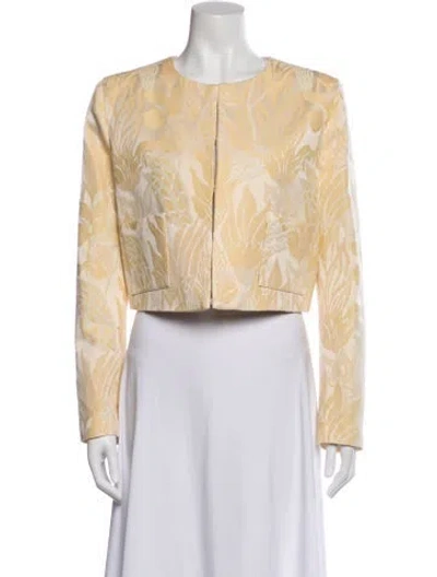 Pre-owned La Doublej Floral Print Jacket W/ Tags In Neutral