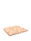 La Doublej Floral-print Linen Tablecloth In Orange