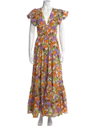 Pre-owned La Doublej Floral Print Long Dress