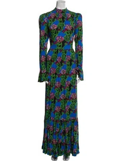 Pre-owned La Doublej Floral Print Long Dress In Multi