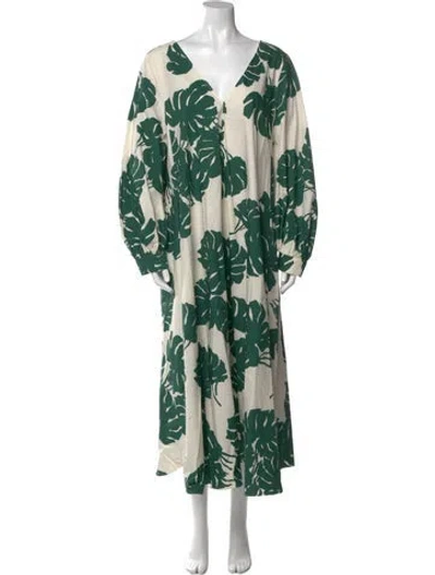 Pre-owned La Doublej Floral Print Long Dress In Multi