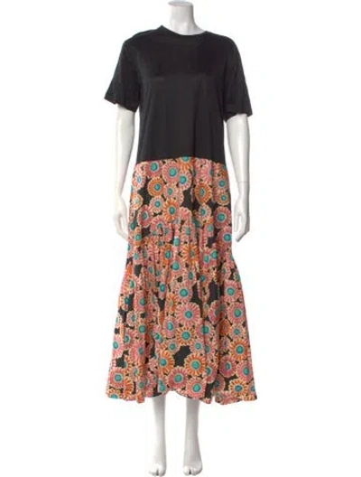 Pre-owned La Doublej Floral Print Long Dress In Multi