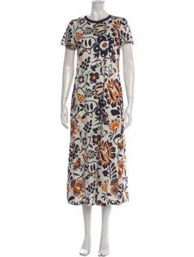 Pre-owned La Doublej Floral Print Long Dress In Multi