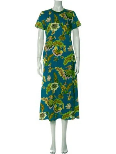 Pre-owned La Doublej Floral Print Long Dress In Multi
