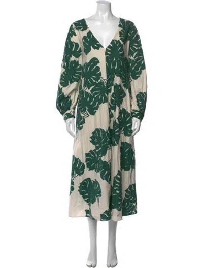 Pre-owned La Doublej Floral Print Long Dress In Multi