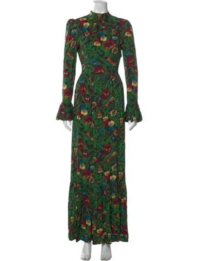 Pre-owned La Doublej Floral Print Long Dress In Multi