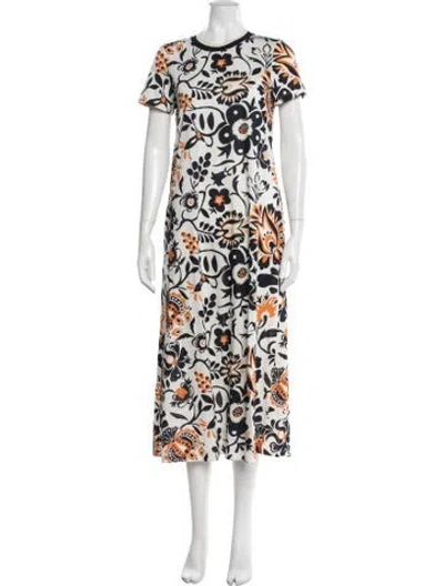 Pre-owned La Doublej Floral Print Long Dress In Multicolor
