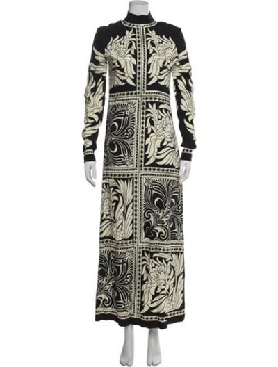 Pre-owned La Doublej Floral Print Long Dress In Multicolor