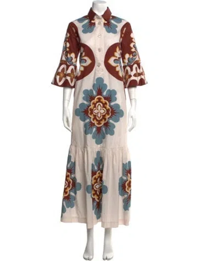 Pre-owned La Doublej Floral Print Long Dress In Multicolor