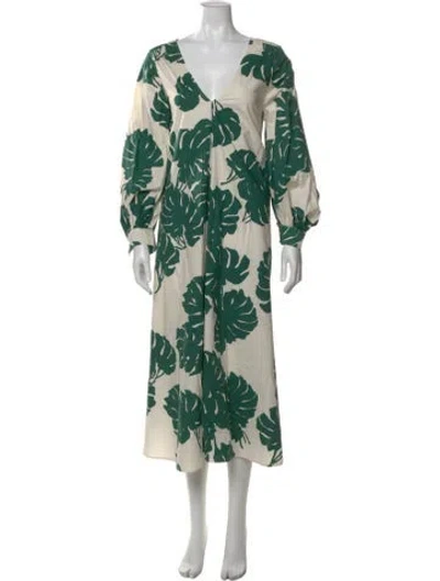 Pre-owned La Doublej Floral Print Long Dress W/ Tags In Multi