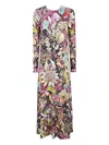 La Doublej Floral-print Maxi Dress In Multi