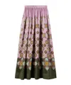 La Doublej Floral-print Maxi Skirt In Multi