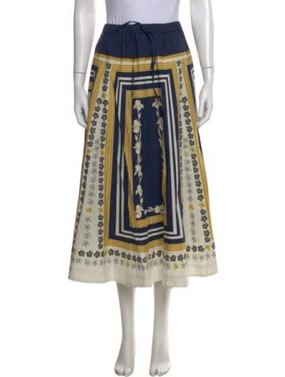 Pre-owned La Doublej Floral Print Midi Length Skirt