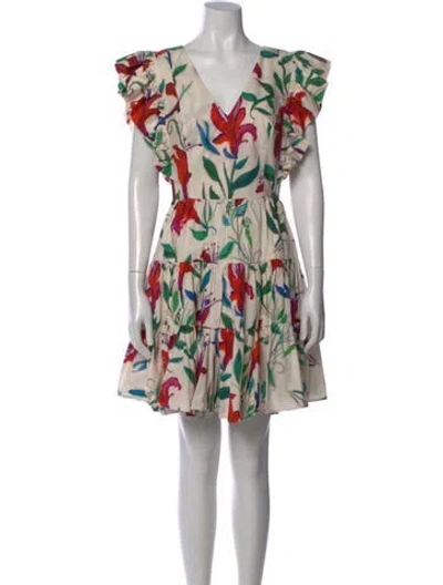 Pre-owned La Doublej Floral Print Mini Dress