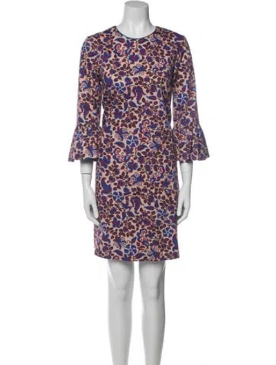 Pre-owned La Doublej Floral Print Mini Dress In Multi