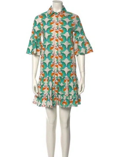 Pre-owned La Doublej Floral Print Mini Dress In Multi