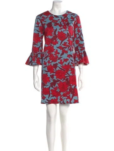 Pre-owned La Doublej Floral Print Mini Dress In Multi