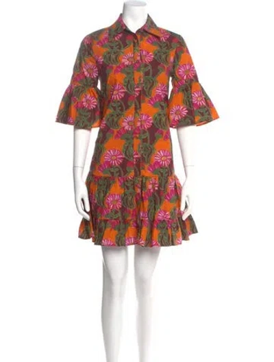 Pre-owned La Doublej Floral Print Mini Dress In Multi