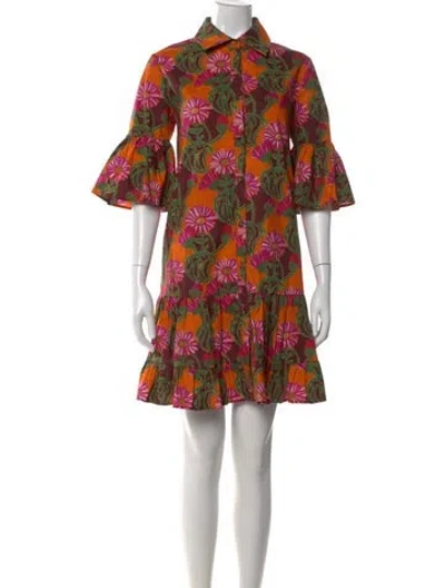 Pre-owned La Doublej Floral Print Mini Dress In Multi