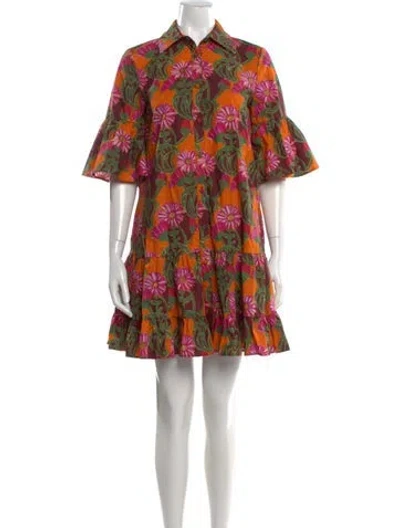 Pre-owned La Doublej Floral Print Mini Dress In Multi