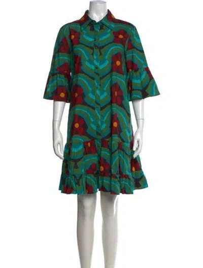 Pre-owned La Doublej Floral Print Mini Dress In Multi