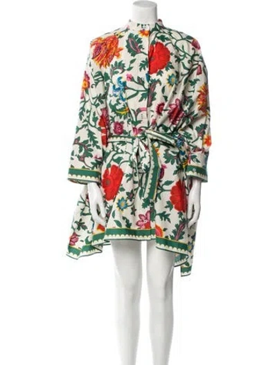 Pre-owned La Doublej Floral Print Mini Dress W/ Tags In Multi