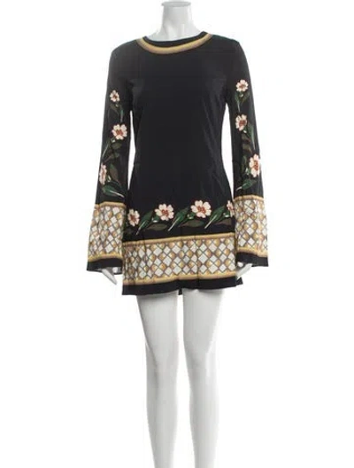 Pre-owned La Doublej Floral Print Mini Dress W/ Tags In Multicolor