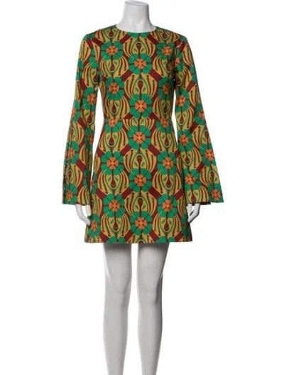 Pre-owned La Doublej Floral Print Mini Dress W/ Tags In Multicolor