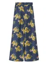 La Doublej Palazzo Pants Riptide Midnight Blue In Blue