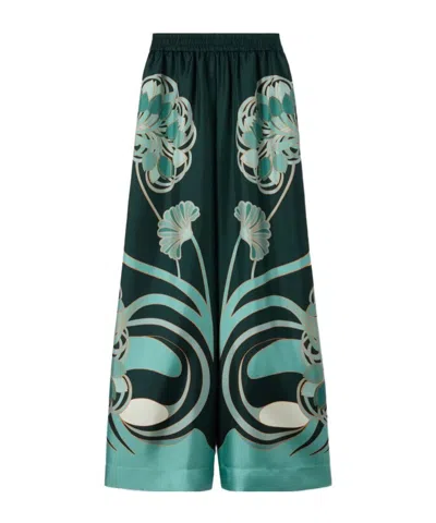 LA DOUBLEJ LA DOUBLEJ PRINTED PALAZZO PANTS